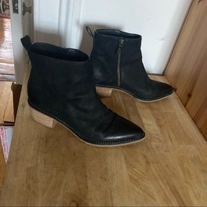 Cole Haan Black Leather Booties